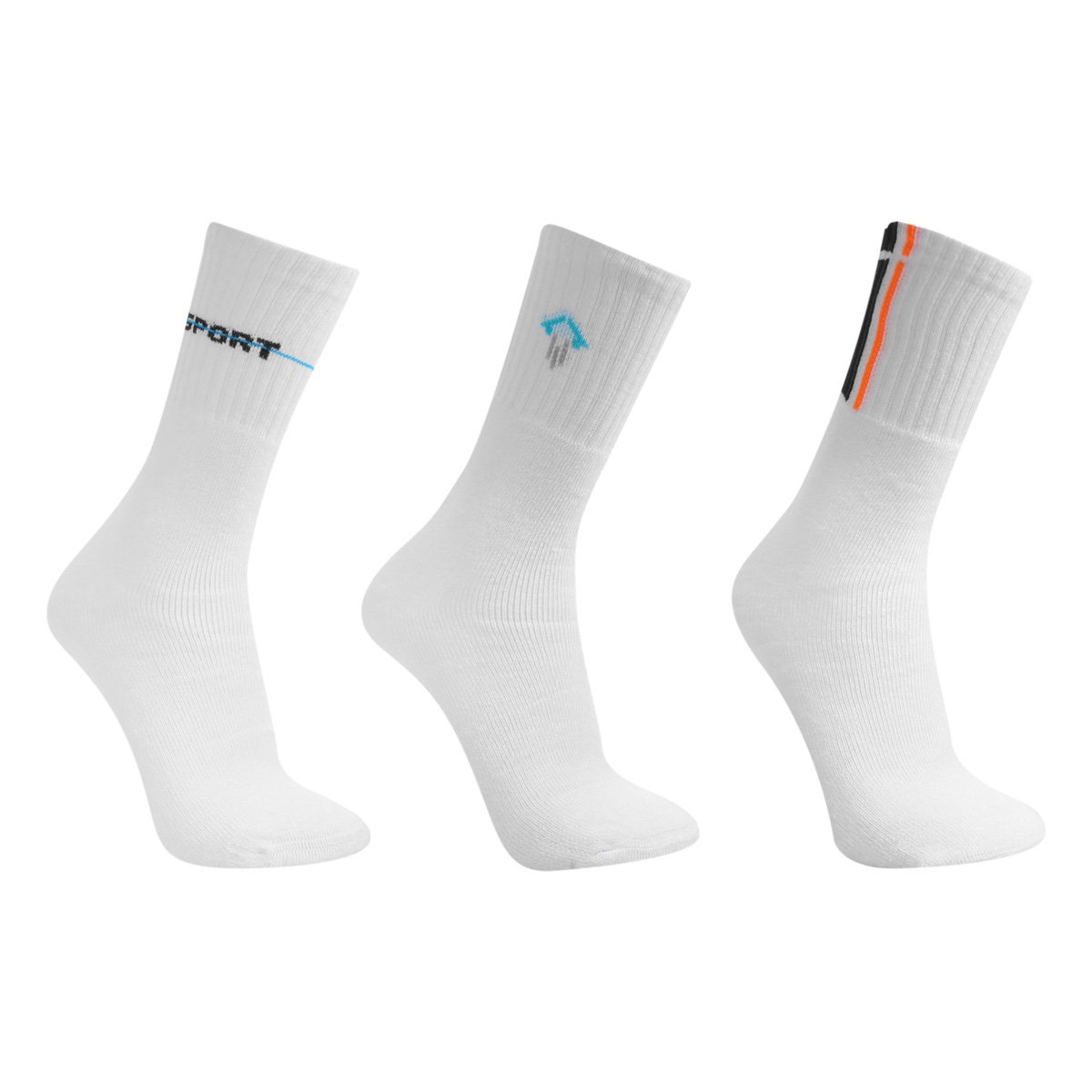 Kit Meia Selene Cano Lono Masculino 3 Pares