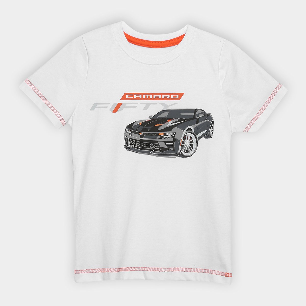 Camiseta Infantil Camaro Graphic Car Fifty