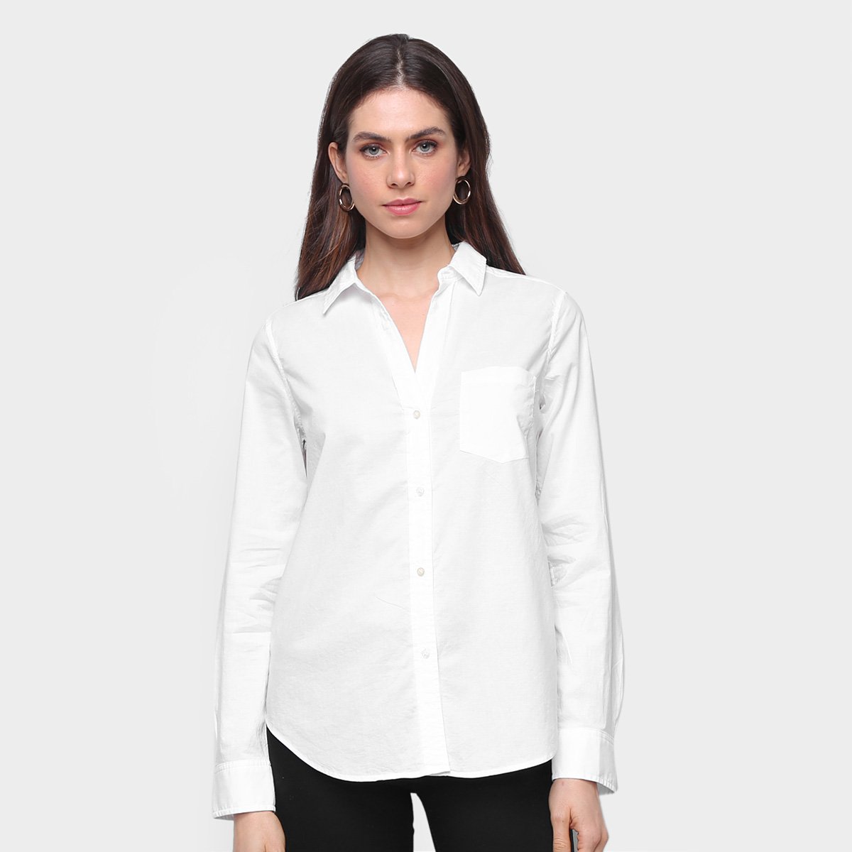 Camisa Manga Longa GAP Lisa Feminina