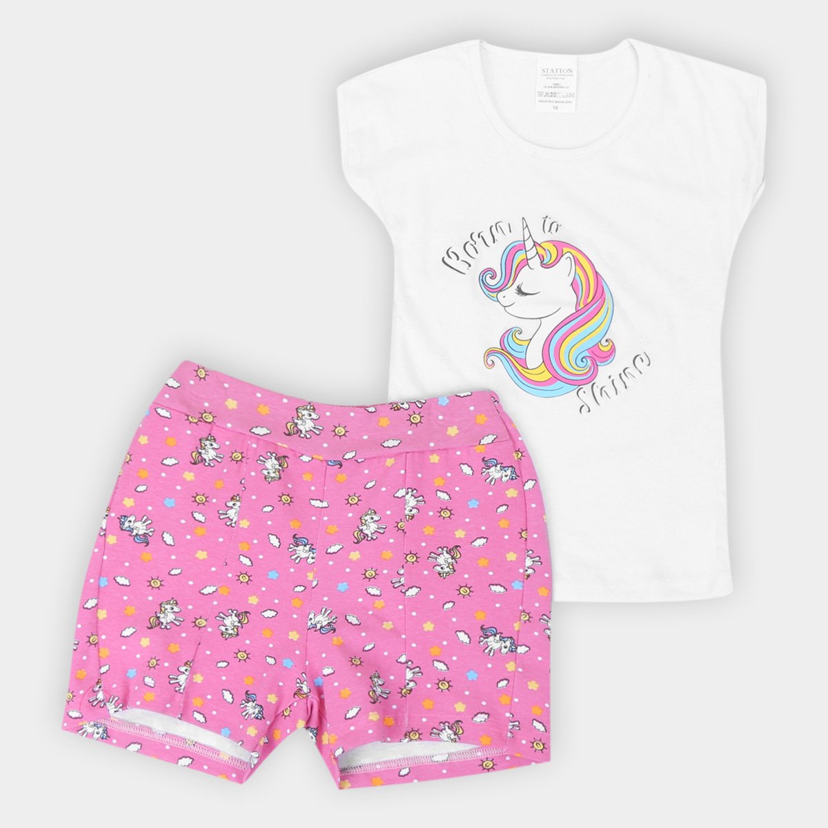 Conjunto Infantil Candy Kids Unicorn Feminino
