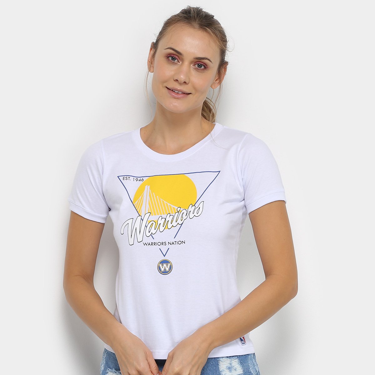 Camiseta NBA Golden State Warriors Symbol City Feminina