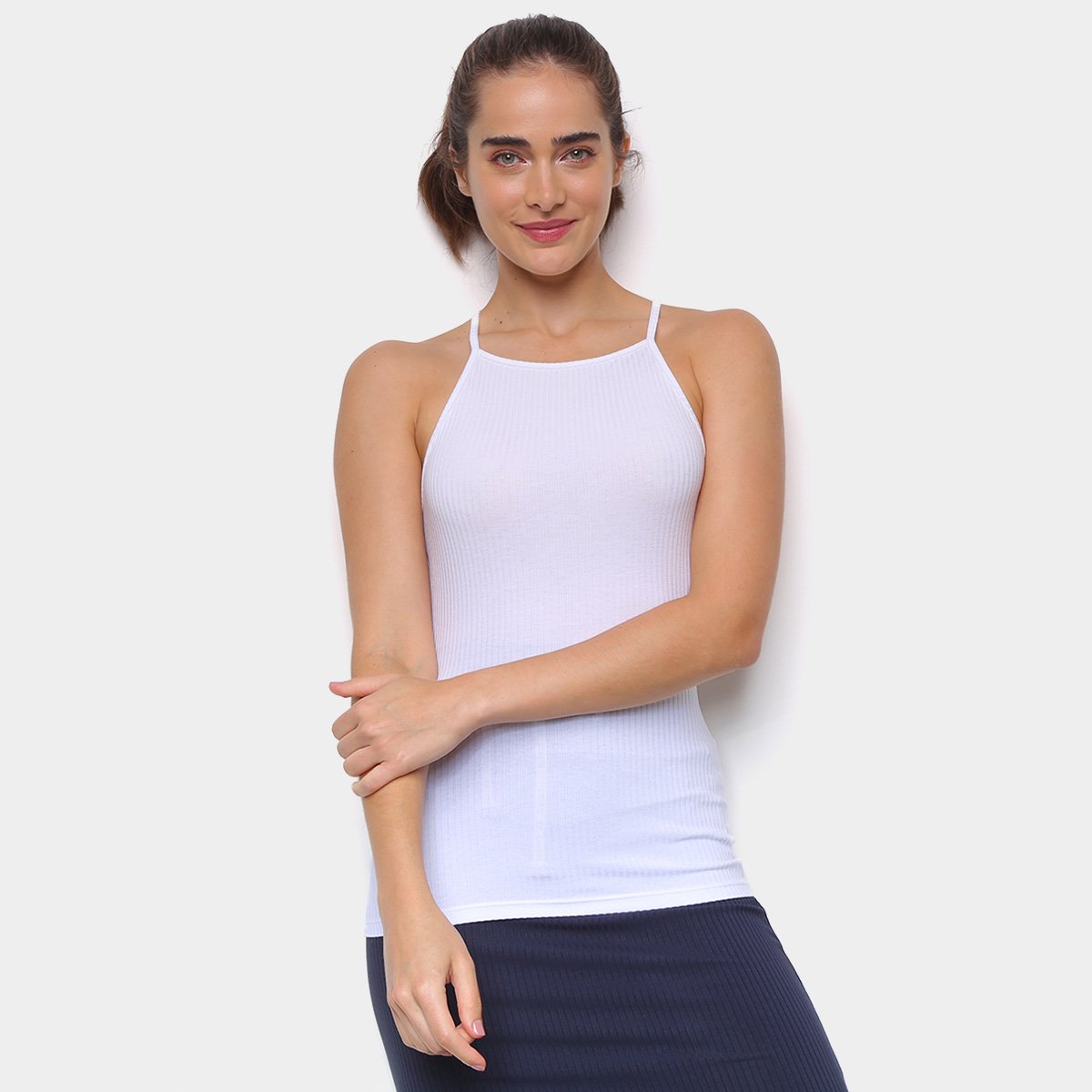 Regata Colcci Canelada Tiras Feminina