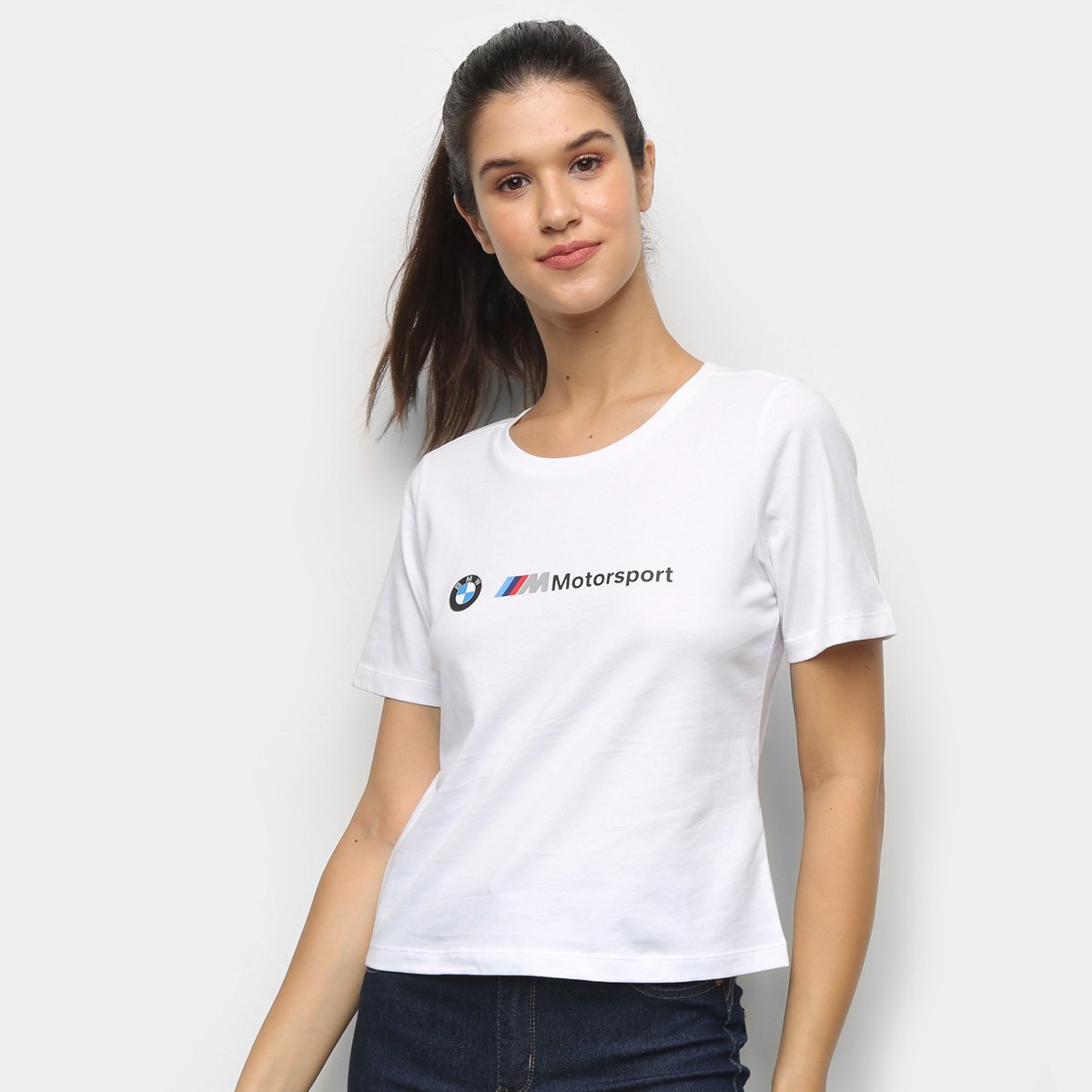 Camiseta Puma BMW MMS Logo Feminina