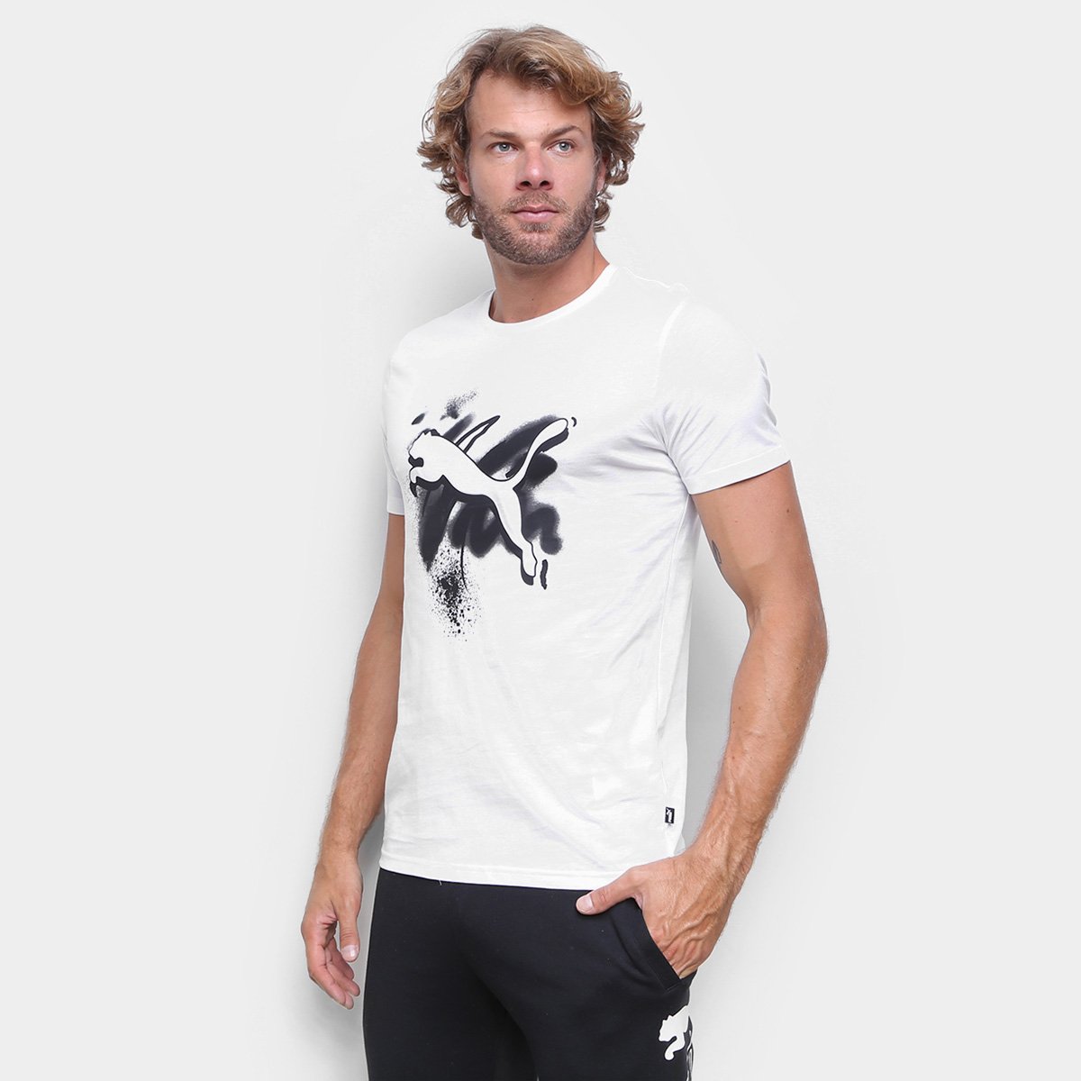Camiseta Puma Cat Basic Masculina