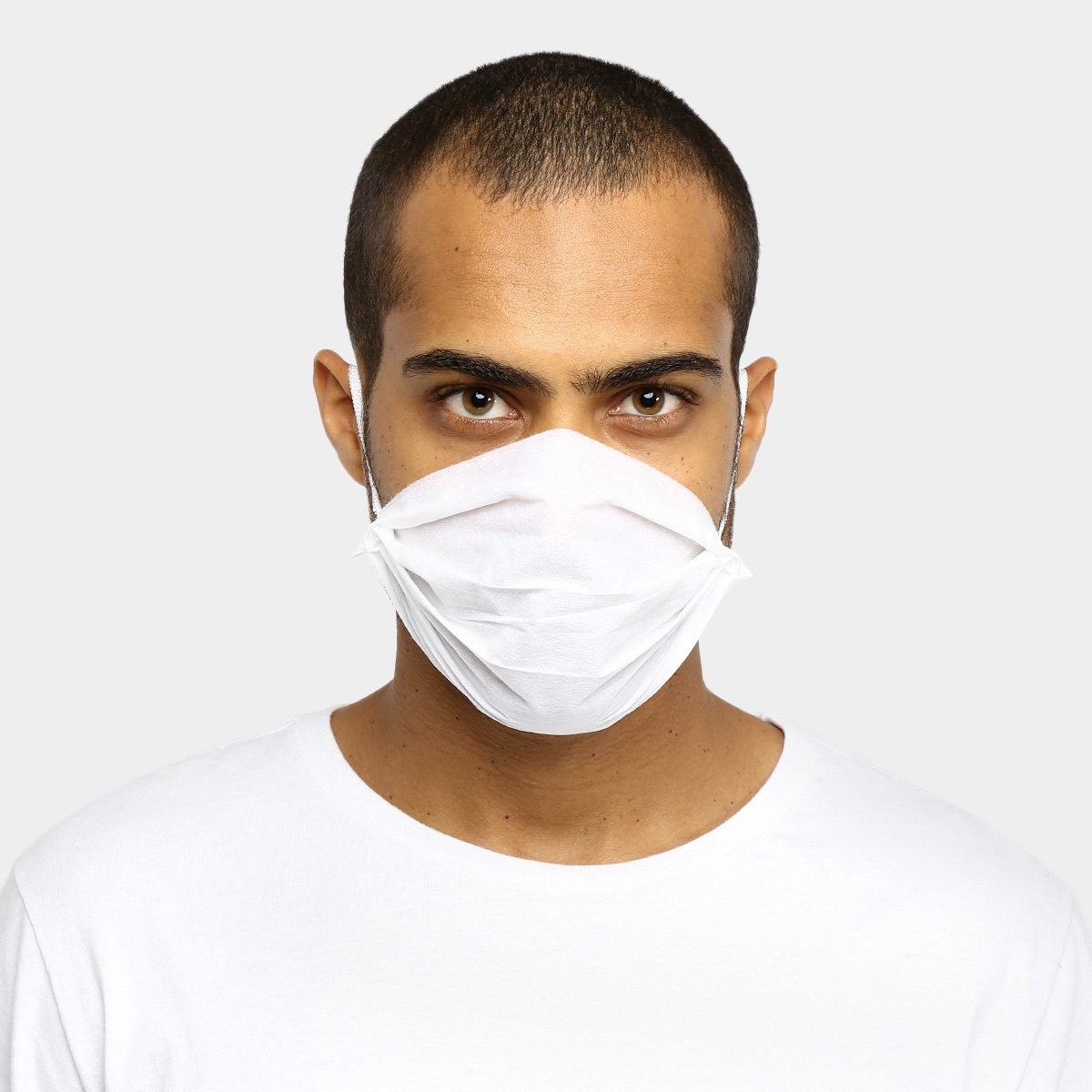 Kit de Máscaras Descartáveis Nasmar TNT Tripla Camada - 20 Unid