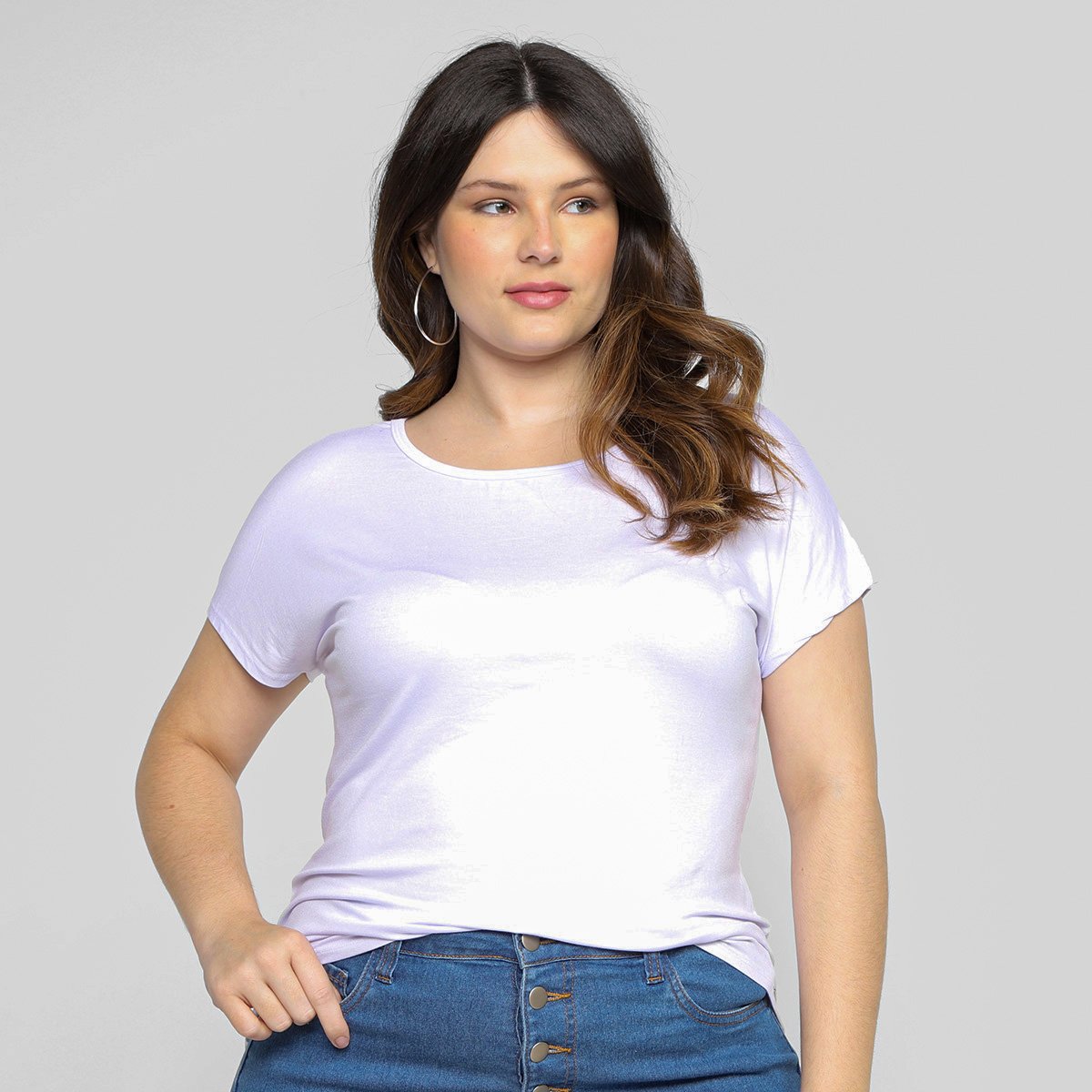 Blusa Plus Size Lunender Bata Feminina