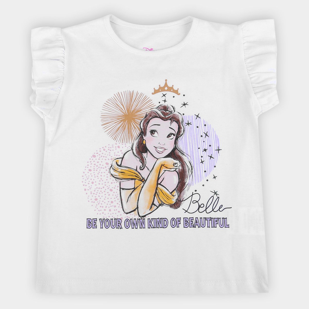 Blusa Infantil Disney Bella Beautiful Feminina