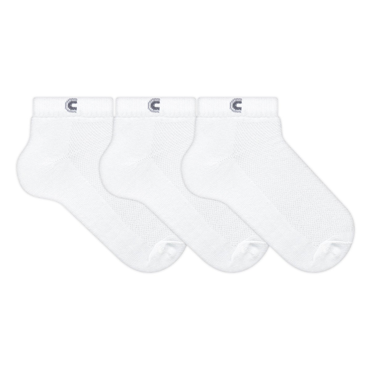 Meia Infantil Cia Da Meia Cano Curto Telada Kit Com 03 Pares