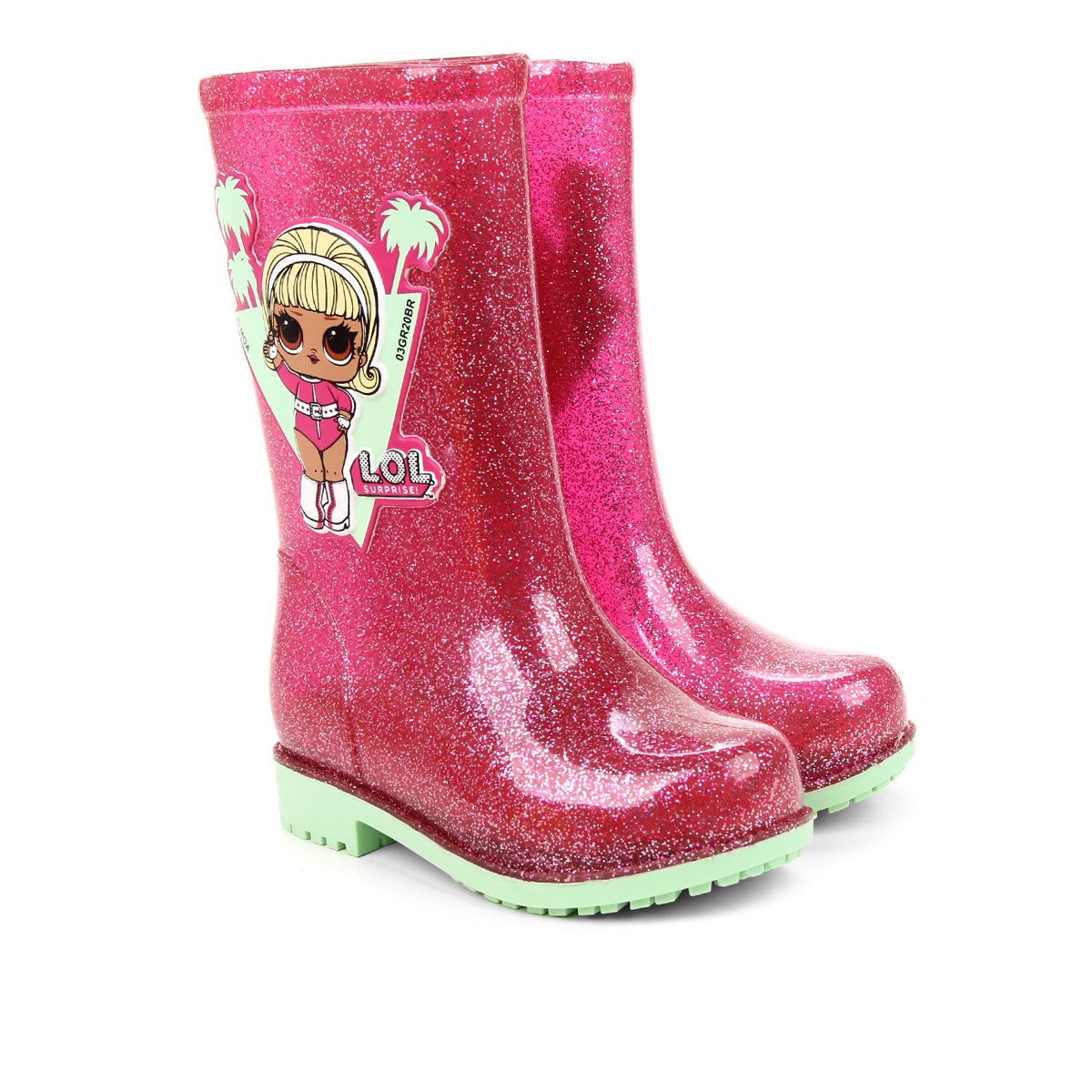 Bota Galocha Infantil Grendene Lol Gloss Feminina