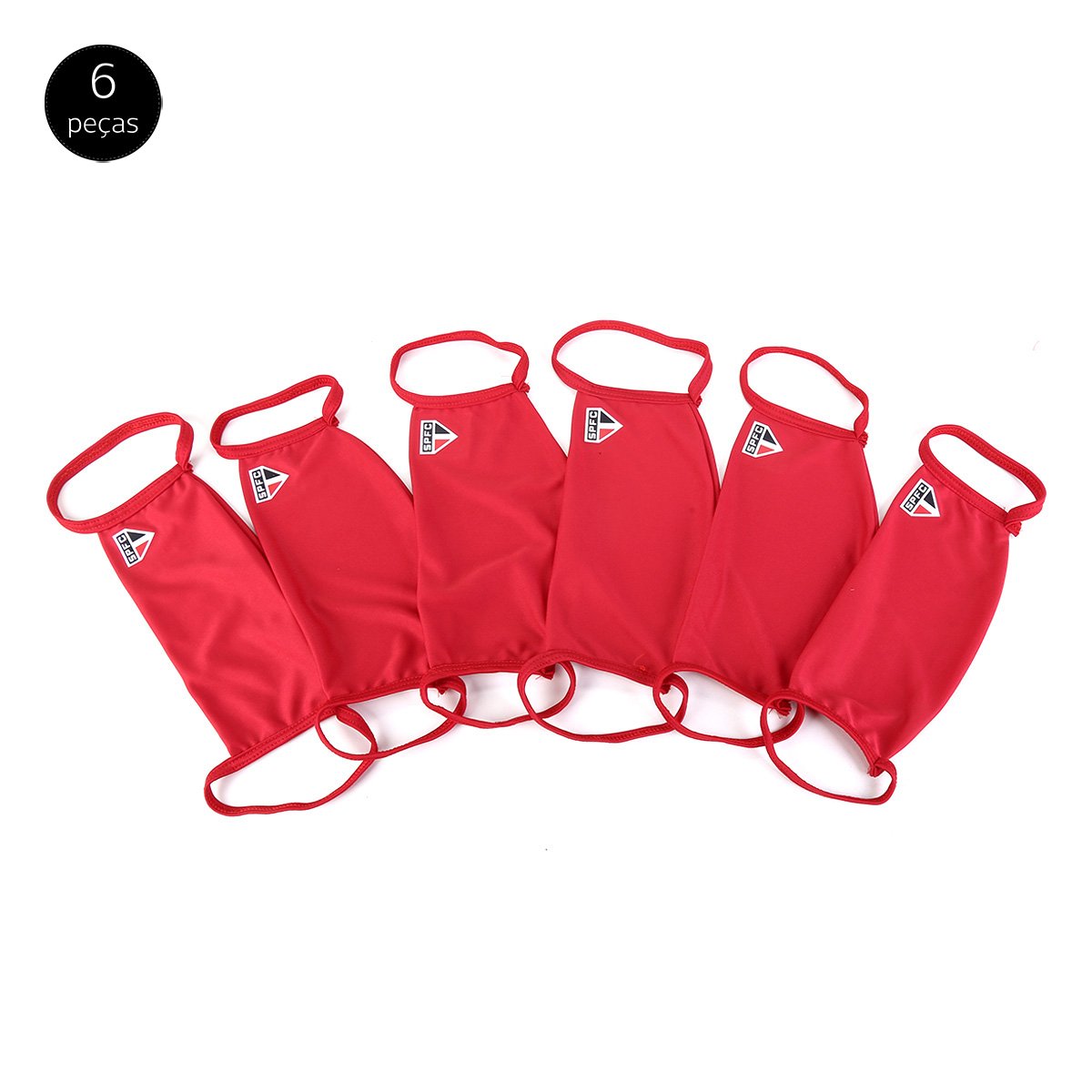 Kit de Máscaras de Proteção São Paulo Laváveis - 6 Unid