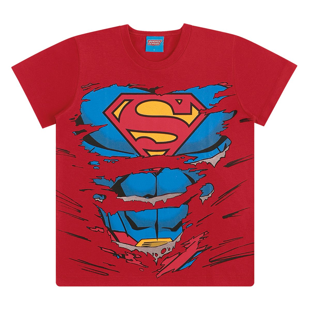 Camiseta Infantil Kamylus Espuma Liga Da Justiça Masculina