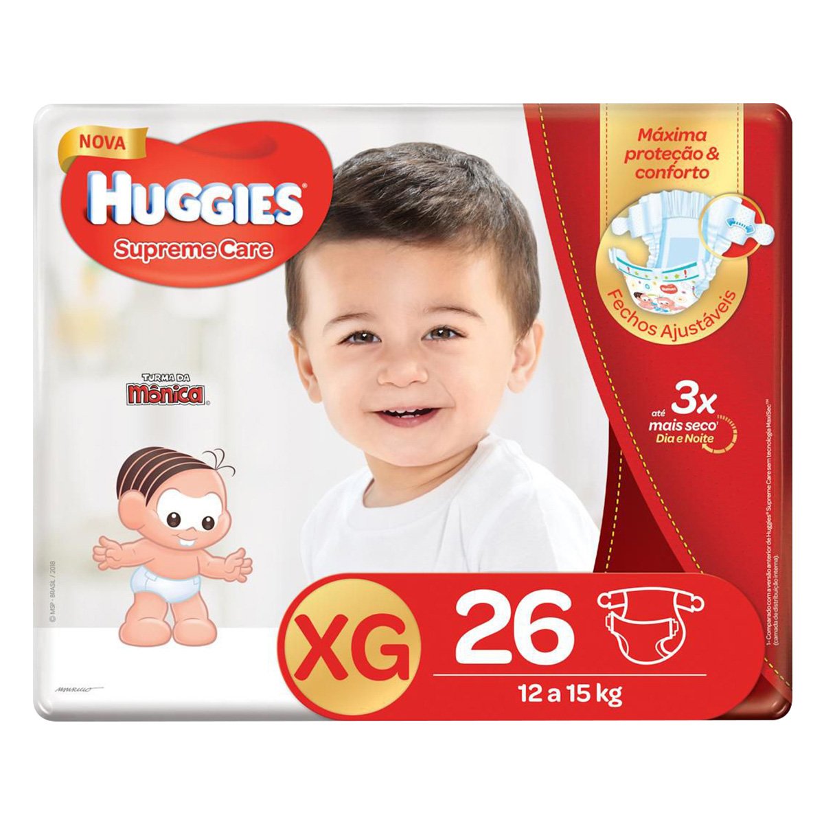 Fralda Huggies Turma da Mônica Supreme Care
