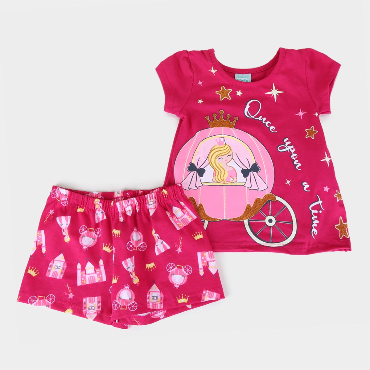 Pijama Infantil Kyly Princesa Brilha no Escuro Feminino