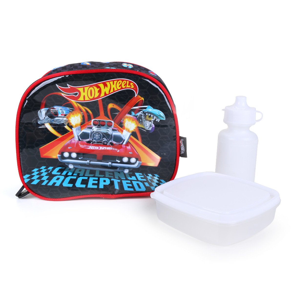 Lancheira Infantil Luxcel Hotwheels Masculina