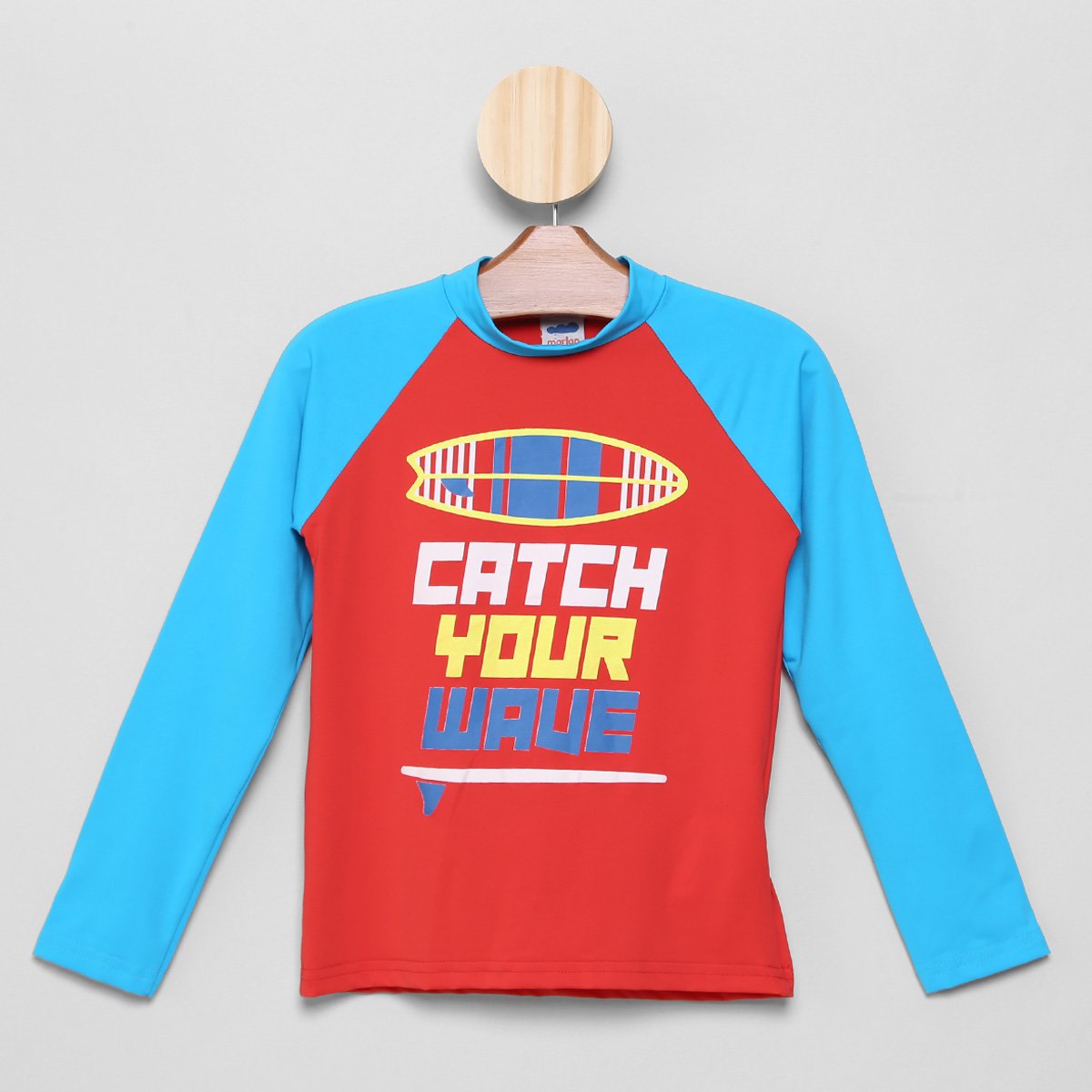 Camiseta Infantil Marlan Praia UV 50+ Manga Longa Masculina