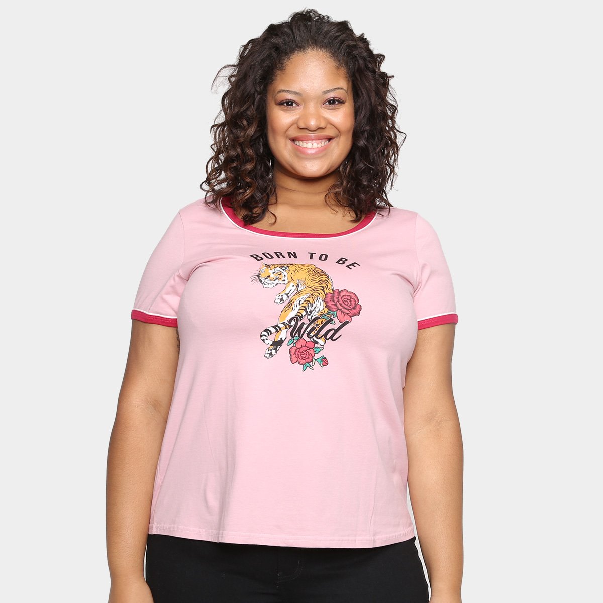 Blusa Wee! Plus Size Básica Born To Be Wild Feminina