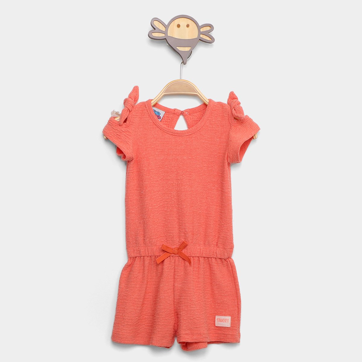 Macaquinho Bebê Kiko Baby Liso Feminino