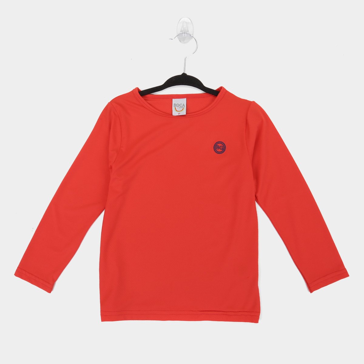 Camiseta Infantil Boca Grande Manga Longa Com Proteção UV 50 Masculina