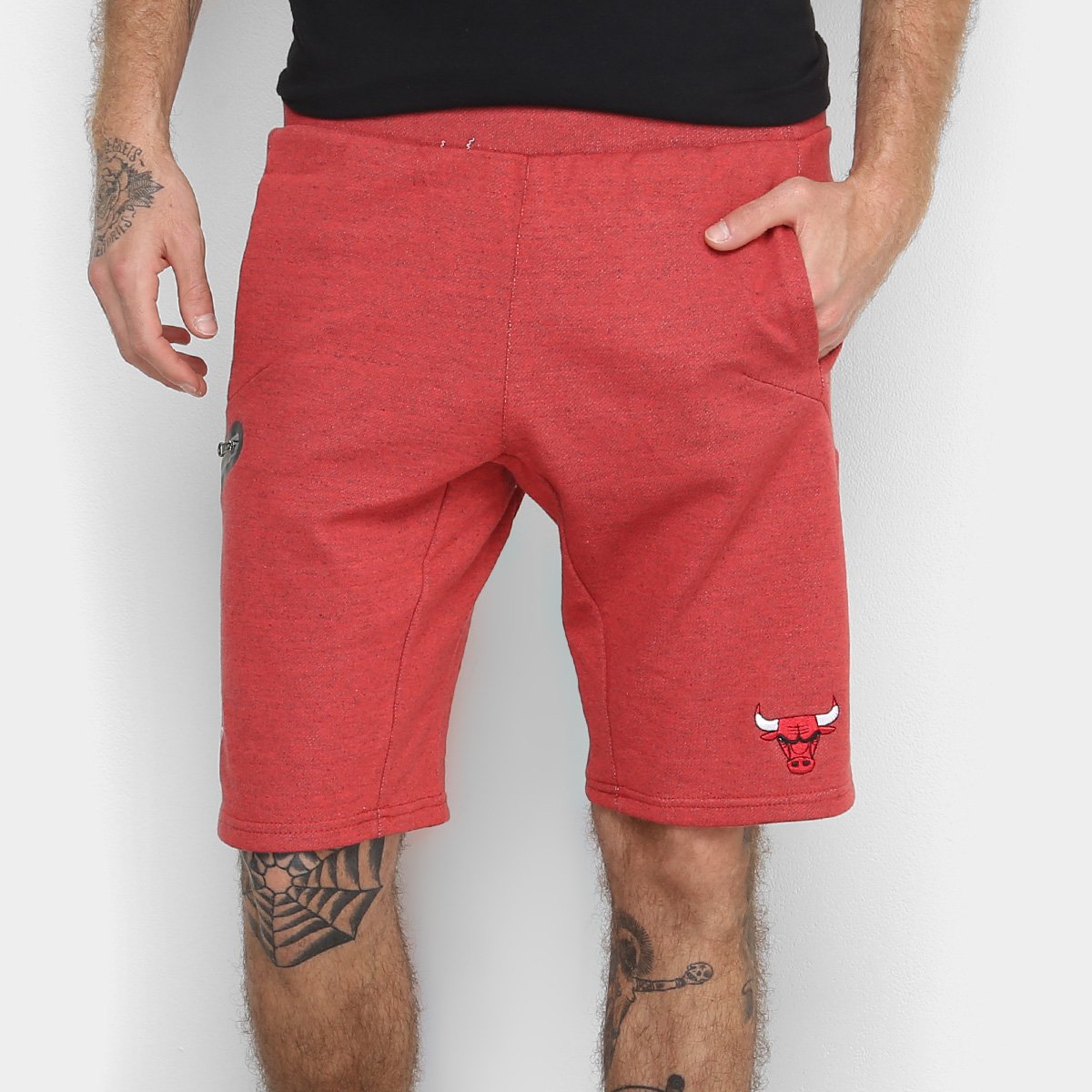 Bermuda Moletom NBA Chicago Bulls High End Tribal New Era Masculina