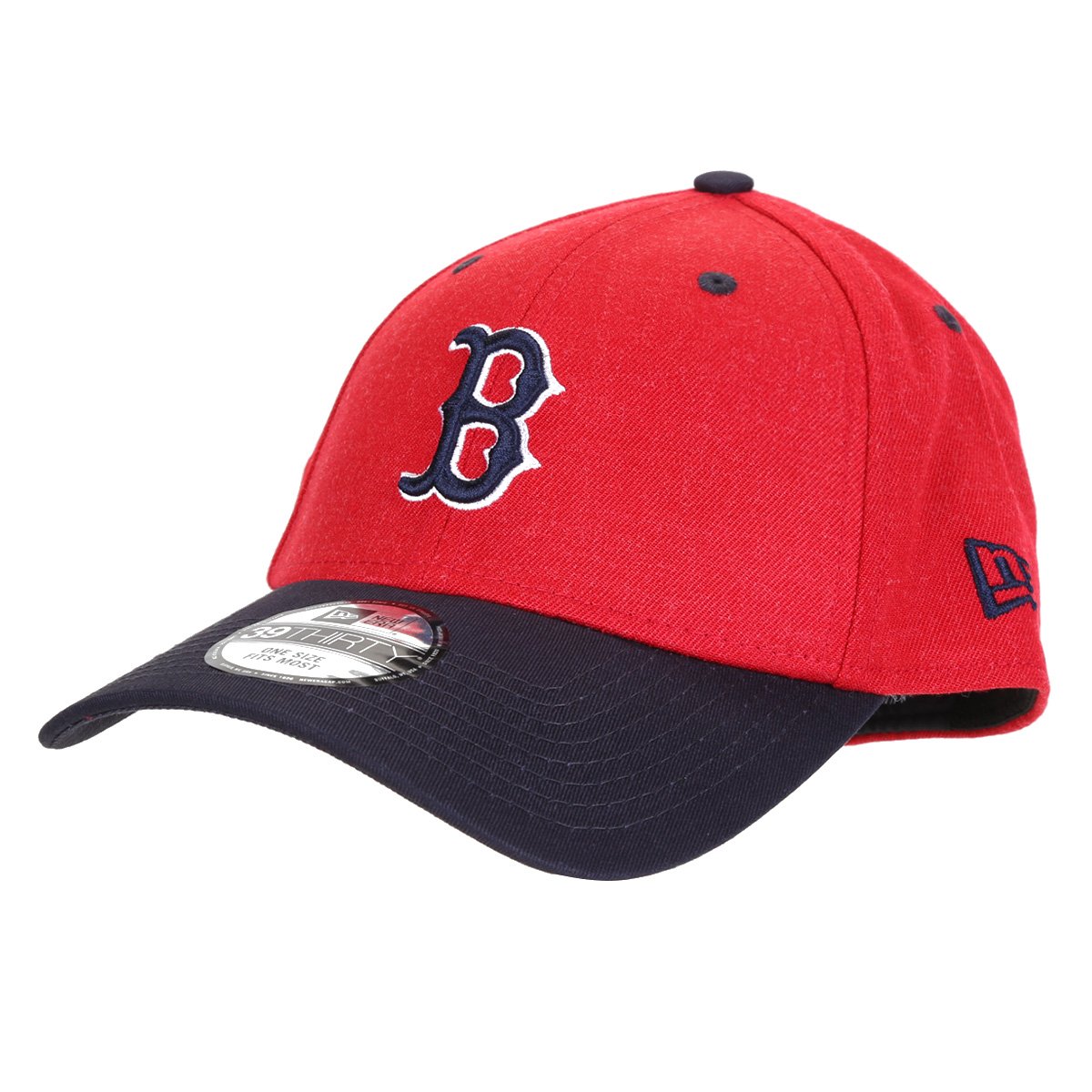Boné New Era MLB Boston Red Sox Aba Curva Fechado 3930 Core 2Tone