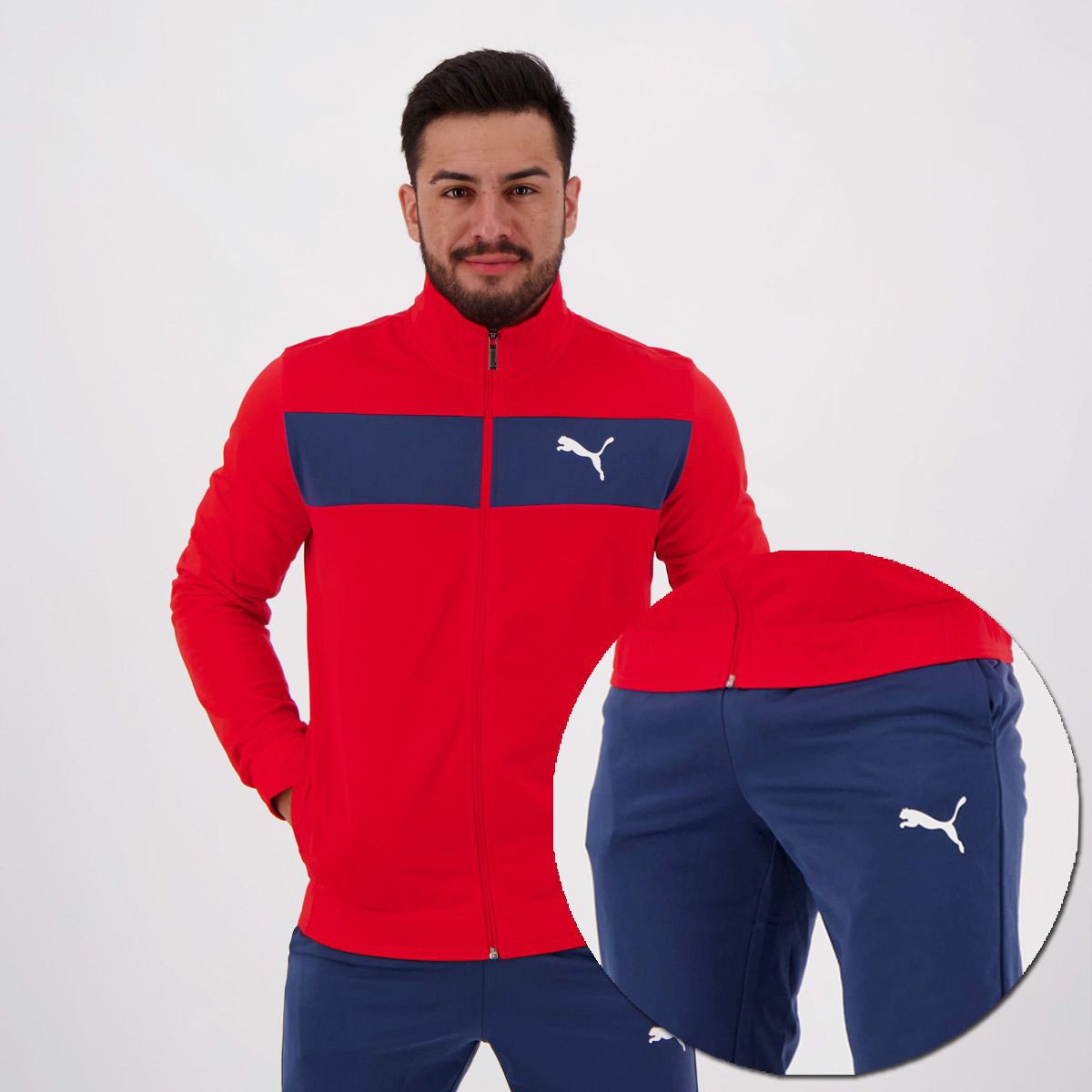 Agasalho Puma Techstripe Tricot Suit Masculino