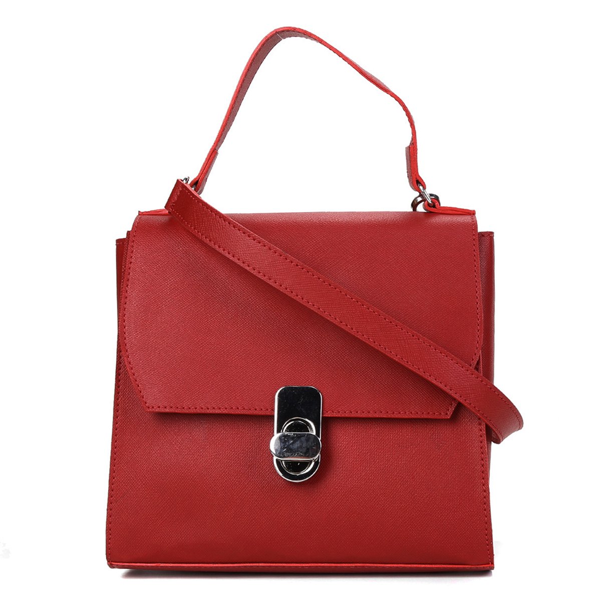 Bolsa Shoestock Satchel Safiano Feminina