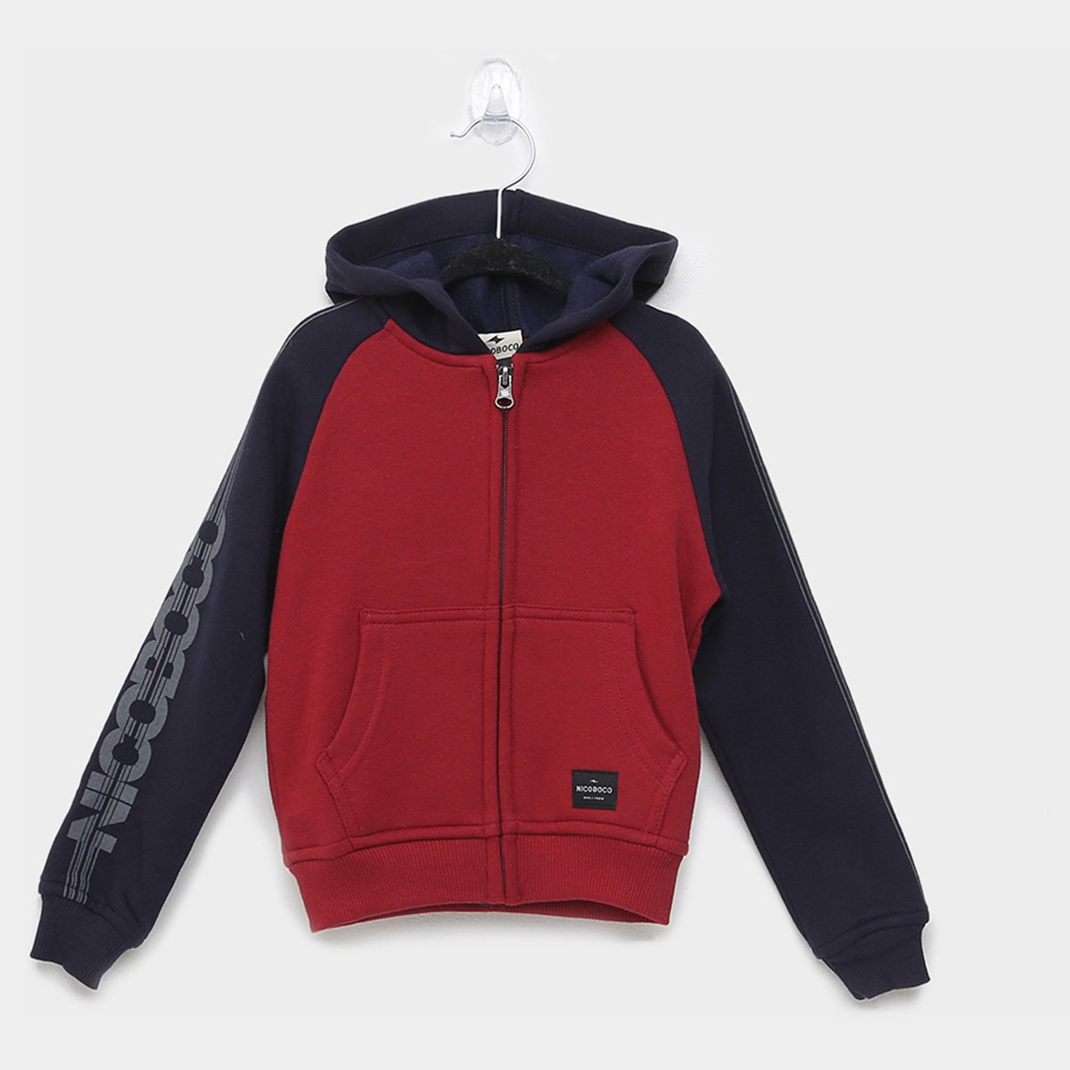 Jaqueta Moletom Infantil Nicoboco Raglan Masculino