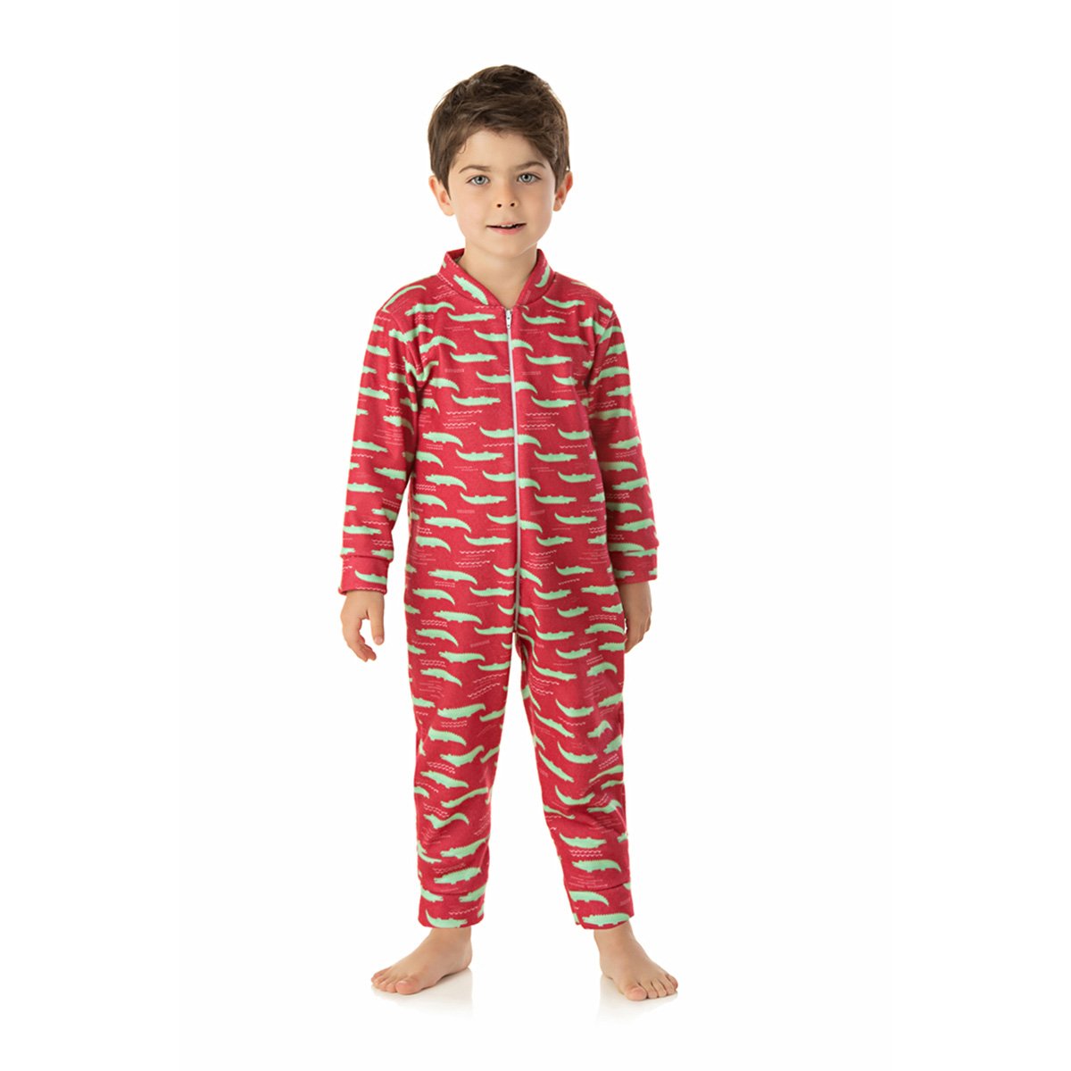 Pijama Macacão Duzizo Soft Estampado Bebê