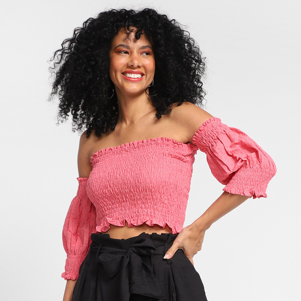 Top Cropped Loved Ciganinha Feminino
