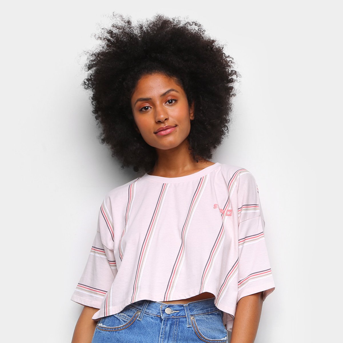 Blusa Crooped Hang Loose Waves Feminina