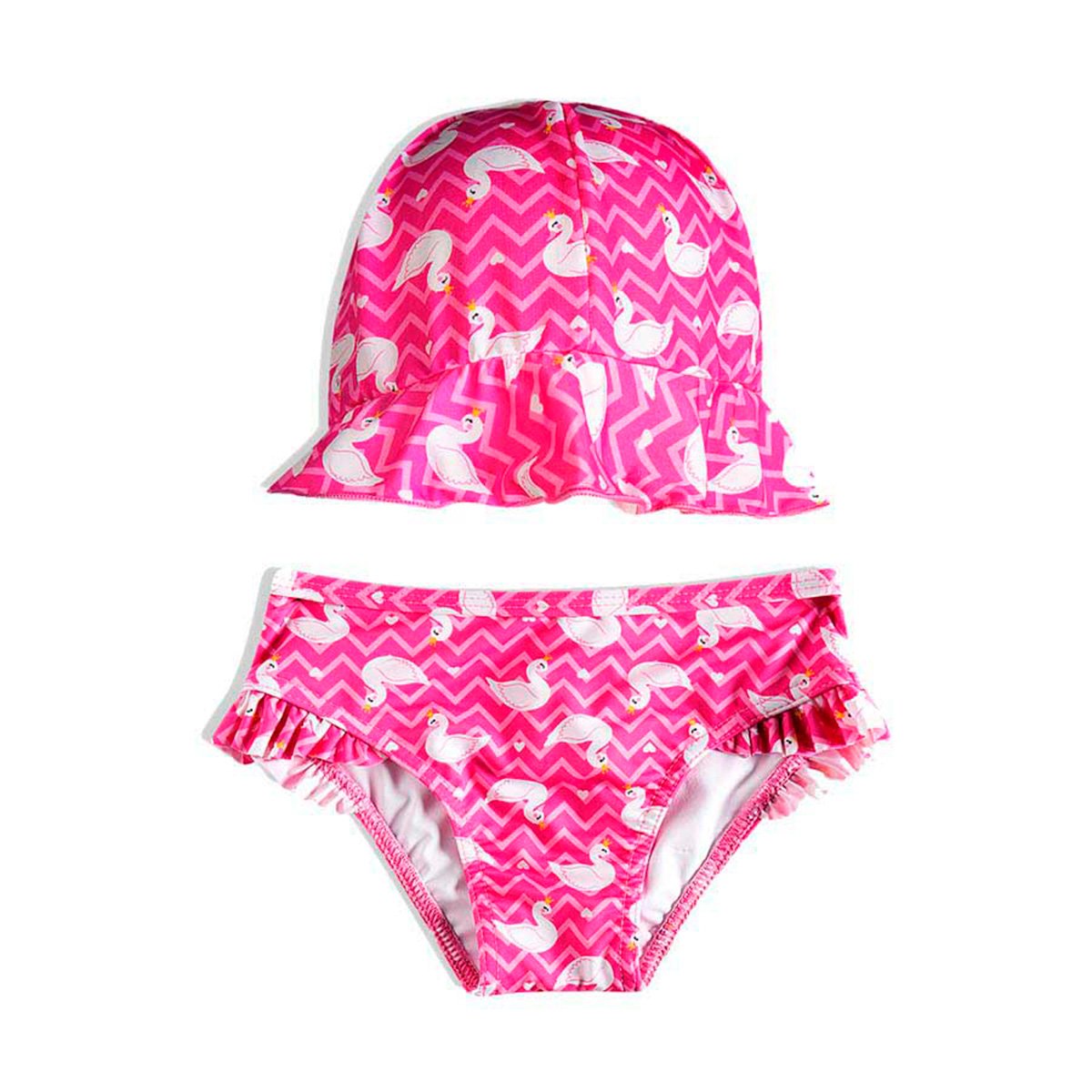 Conjunto Bebê Praia Tip Top Flamingo Feminino
