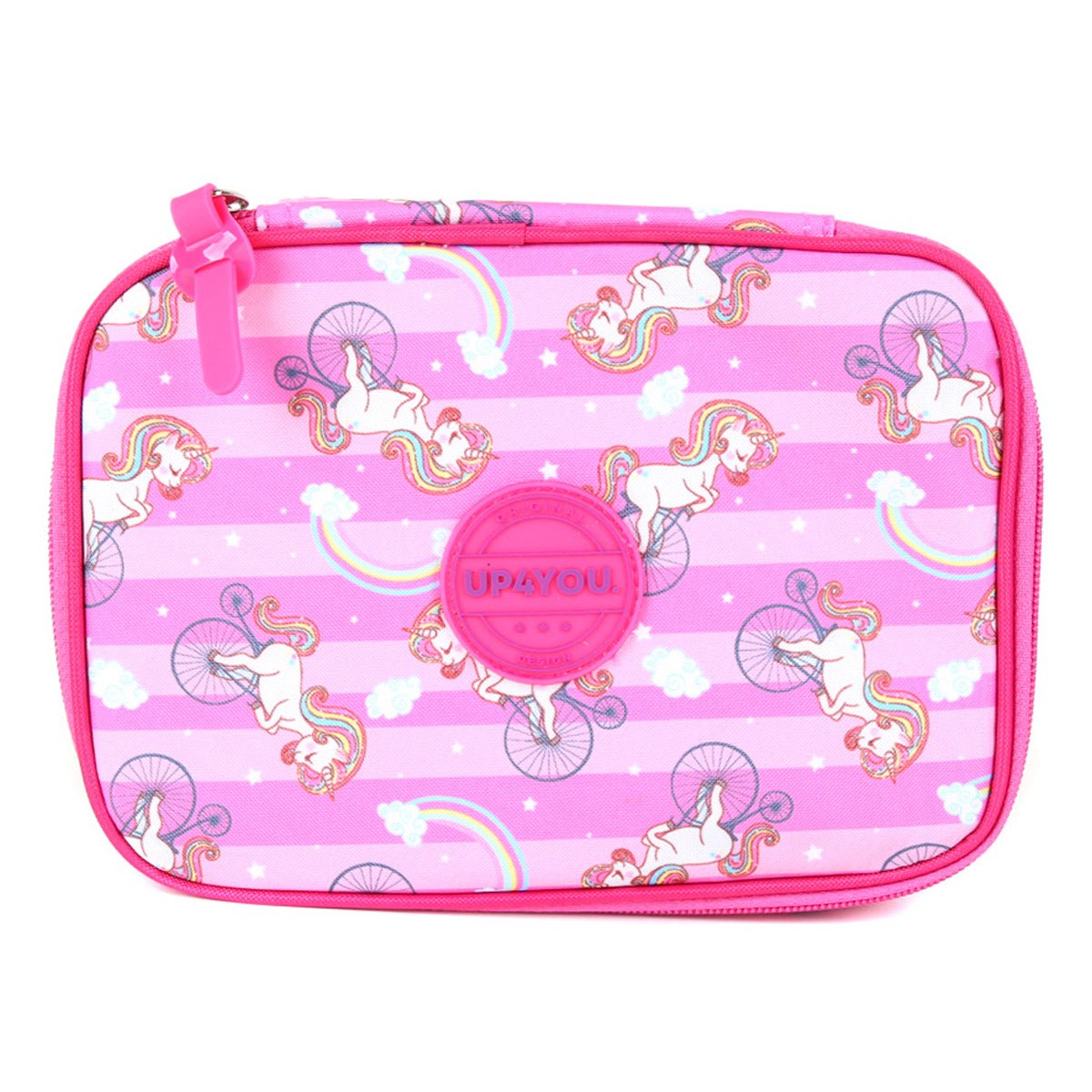 Estojo Escolar Luxcel Up4You 100 Pens Unicórnio Feminino