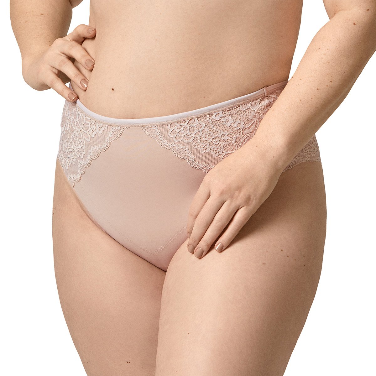 Calcinha Bonjour Plus Size Cós Alto Renda