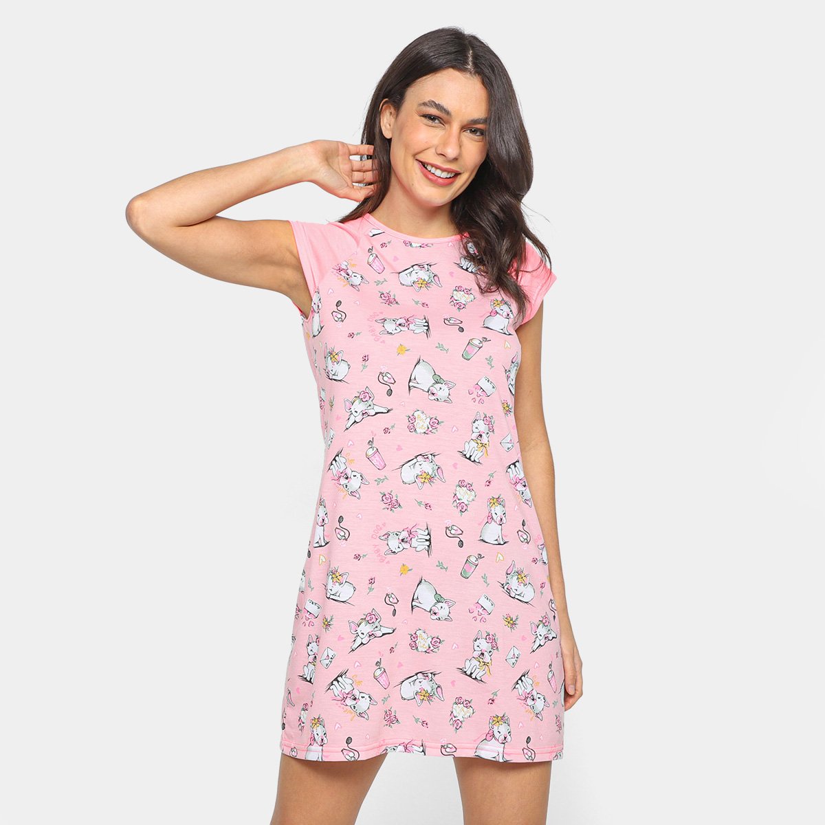 Camisola Trumpet Manga Curta Mini Pugs