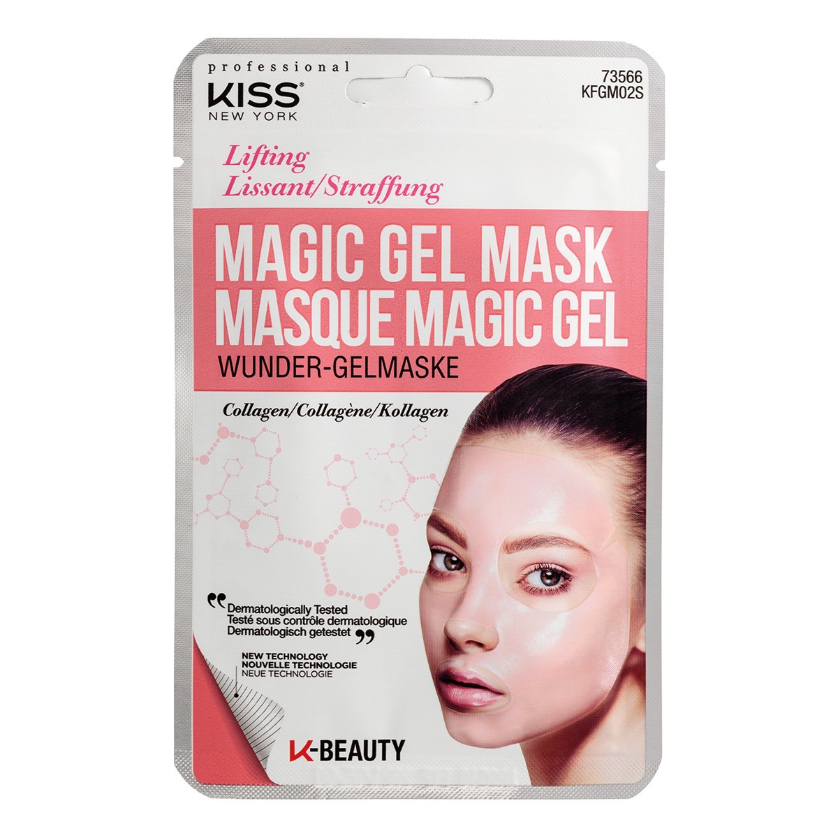 Máscara Facial Kiss New York - Magic Gel Mask Colágeno - 1 Unid.