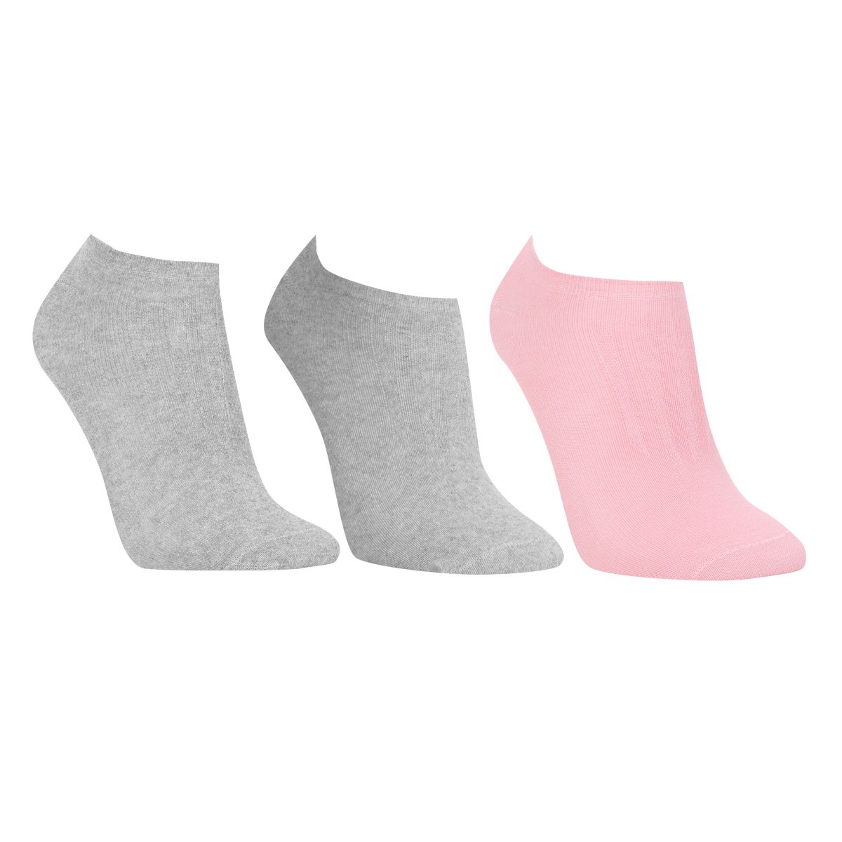 Kit Meias Cia da Meia Soquete Com Retenção 3 Pares Feminina