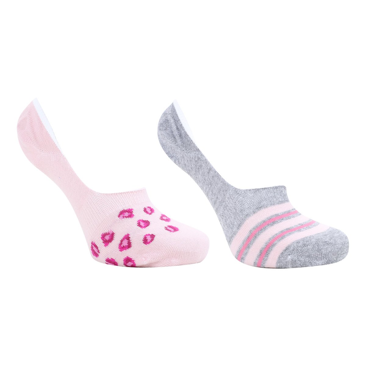 Kit Meia Cia da Meia Sapatilha com Silicone 2 Peças Feminino