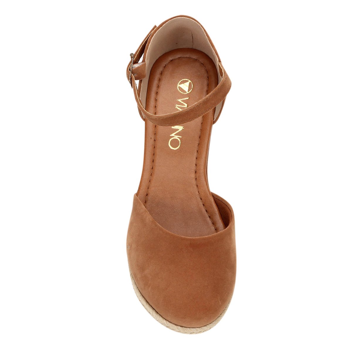 sandália anabela via uno espadrille fechada feminina