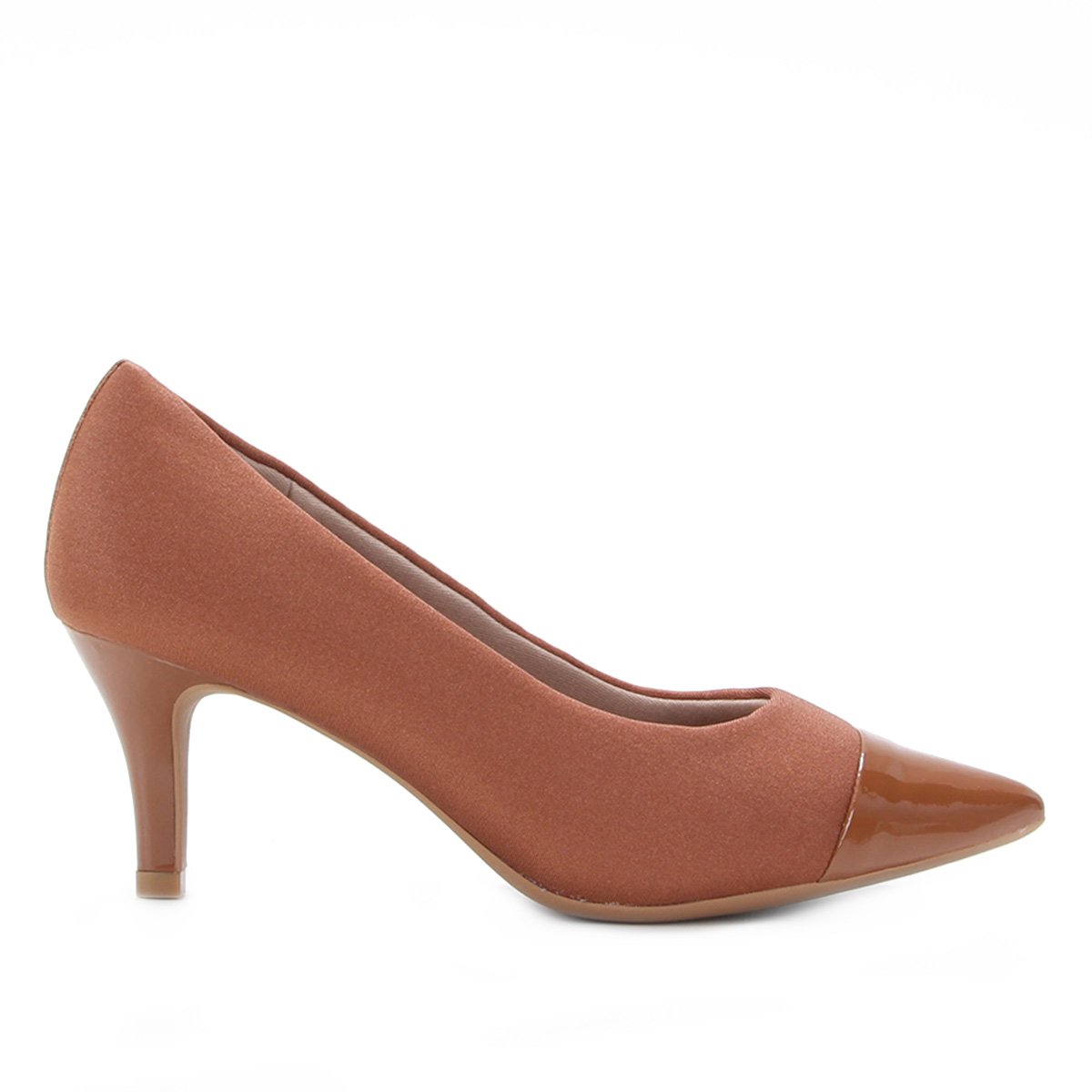 Scarpin Usaflex Elastano Salto Médio
