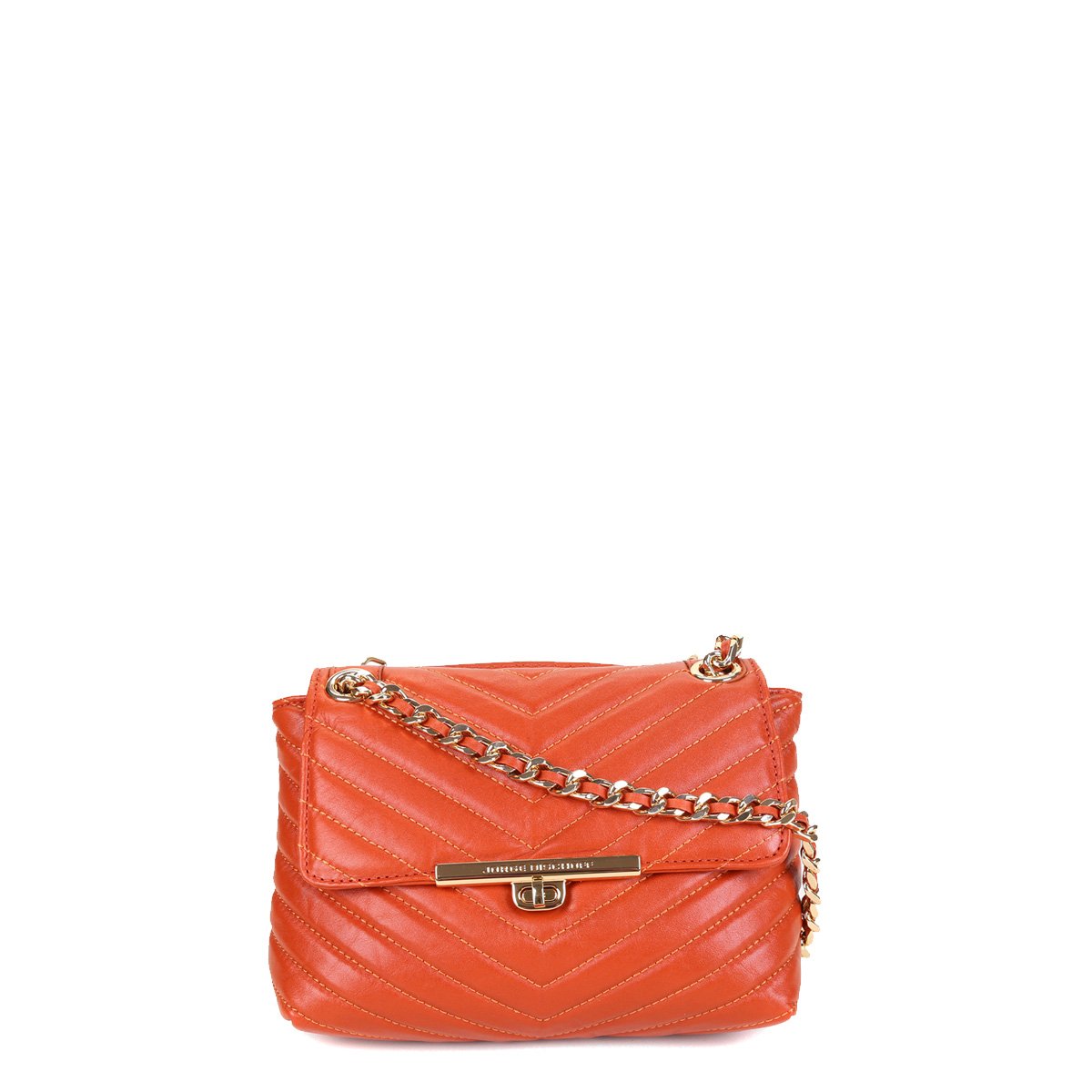 Bolsa Couro Jorge Bischoff Napa New Páprica Feminina