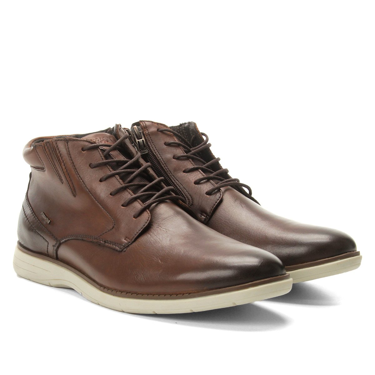 Sapato Casual Couro Cano Alto Ferracini Trindade Masculino