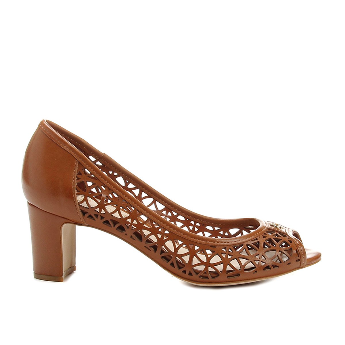Peep Toe Capodarte Salto Grosso Laser
