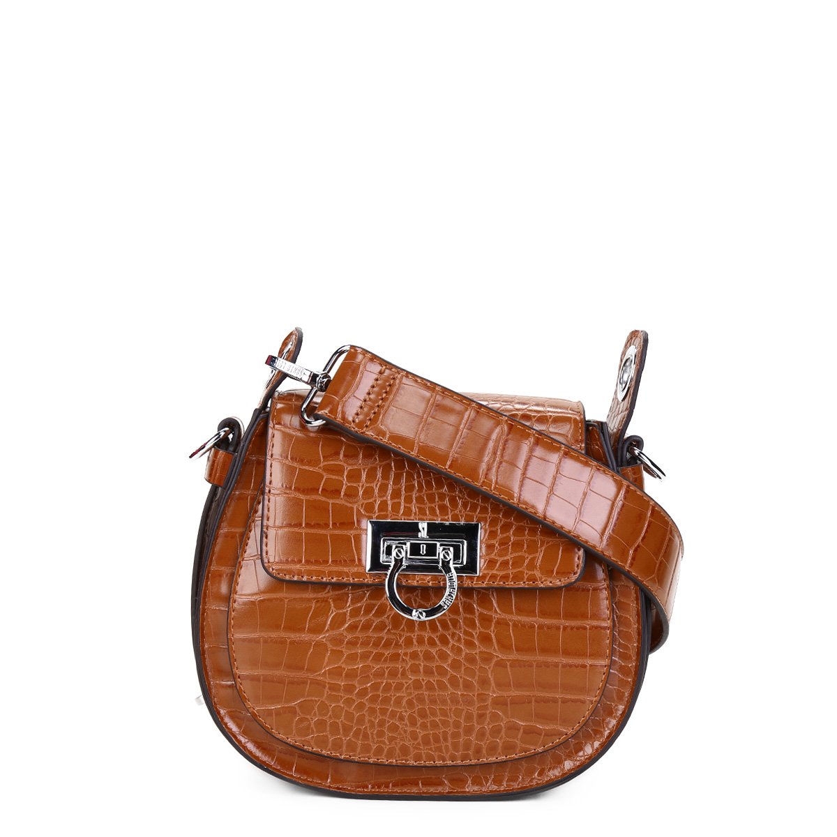 Bolsa Santa Lolla Croco Alto Brilho Feminino