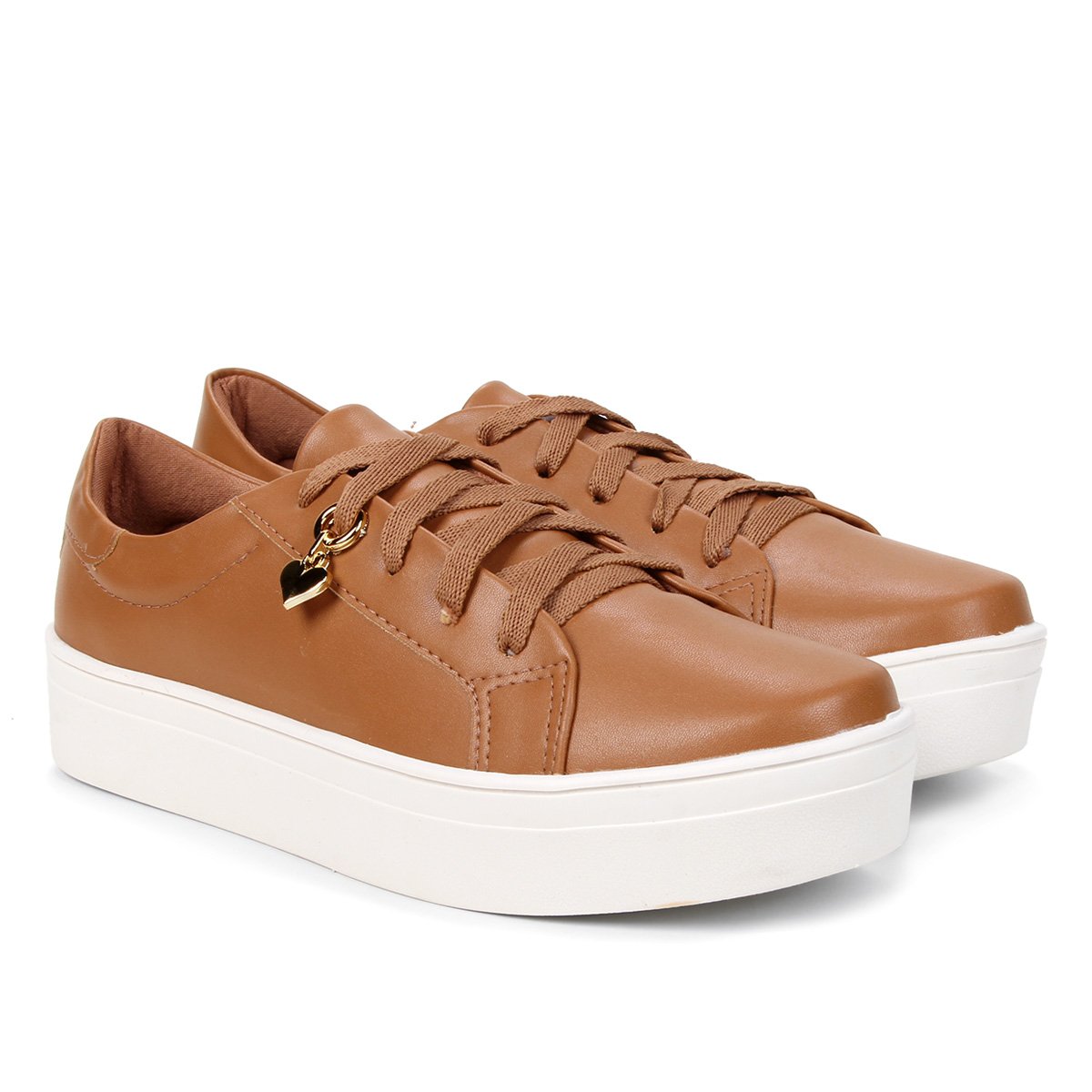 Tênis Somoda Flatform Com Pingente Feminino