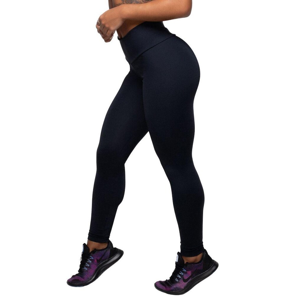 2 Legging Básica Cintura Alta Suplex Academia