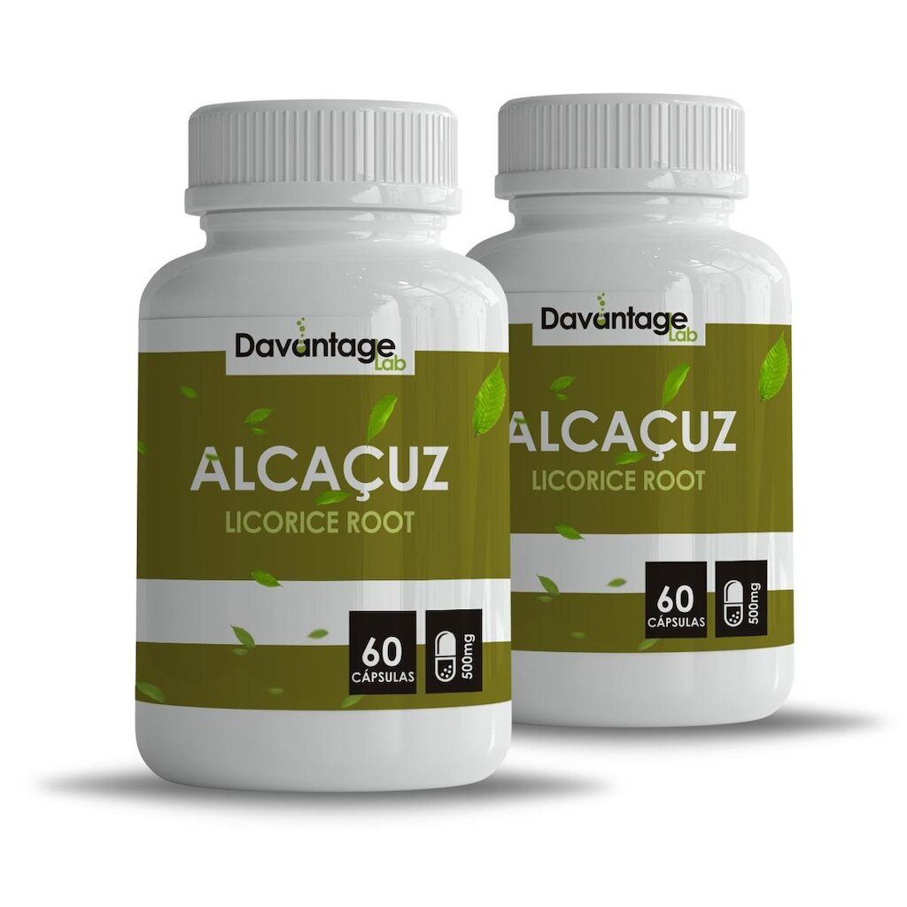 2 Potes Raiz de Alcaçuz mg em Cápsulas