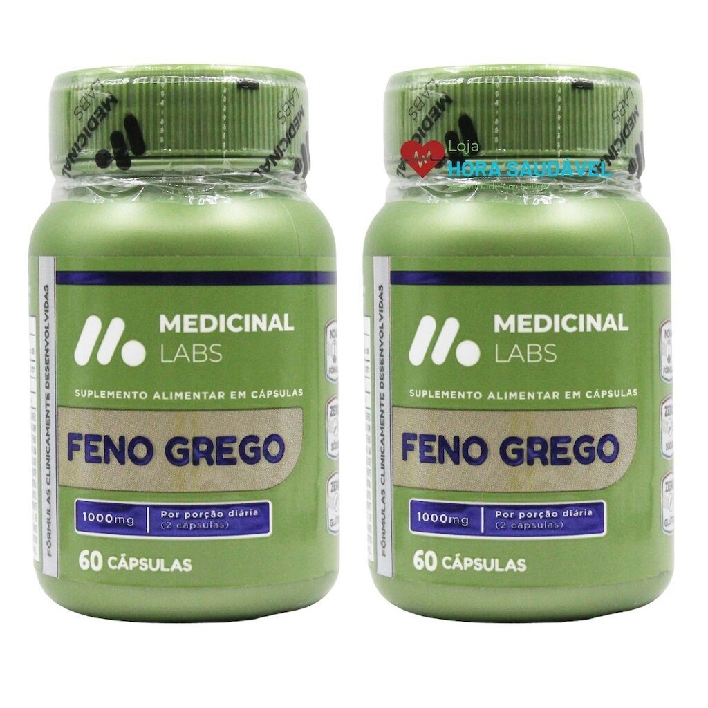 2 X Feno Medicinal Labs 100 Puro Ultra 1000mg 60 Capsulas Original