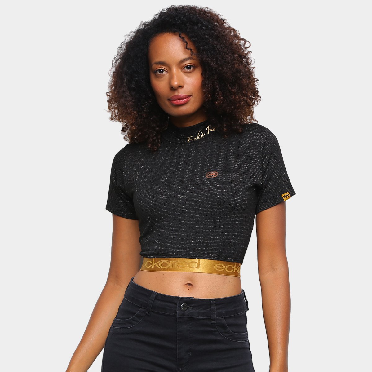 Camiseta Ecko Cropped Feminina