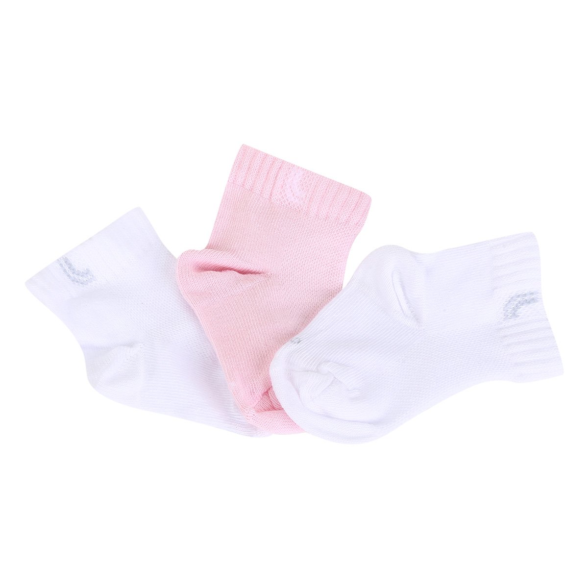 Kit Meia Infantil Lupo Baby Punho Soft Cano Médio 3 Pares