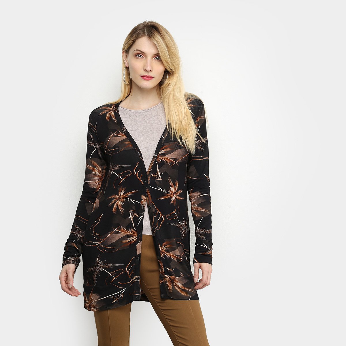 cardigan feminino medio